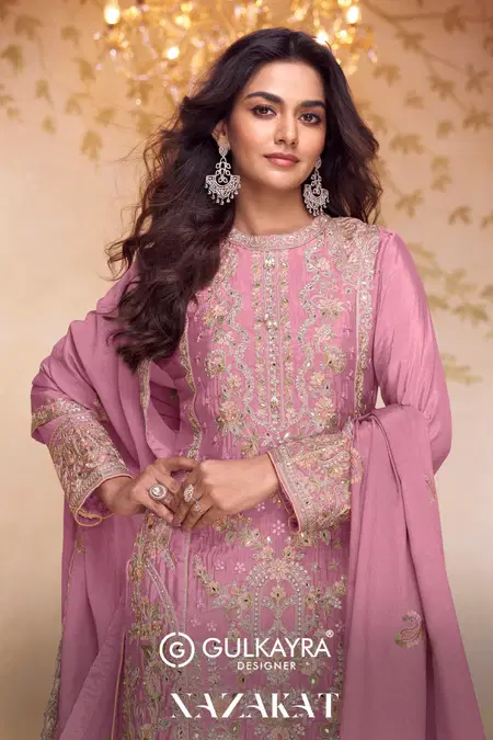 Nazakat By Gulkayra Chinon Best Readymade Suits Wholesale Shop In Surat
